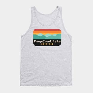 Deep Creek Lake State Park Maryland Retro Vintage Sunset Tank Top